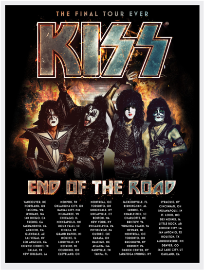 K I S S Final Tour Ever Poster PNG Image