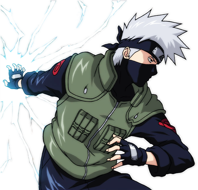 Kakashi Chidori Technique PNG Image