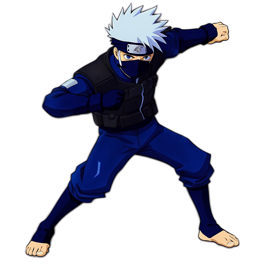 Kakashi Hatake In Action Png Iit50 PNG Image