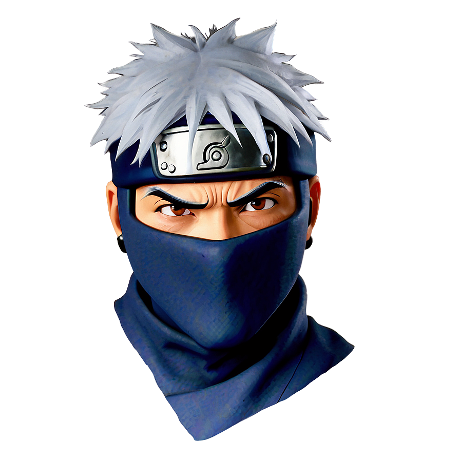 Kakashi Hatake Serious Look Png Wpg56 PNG Image