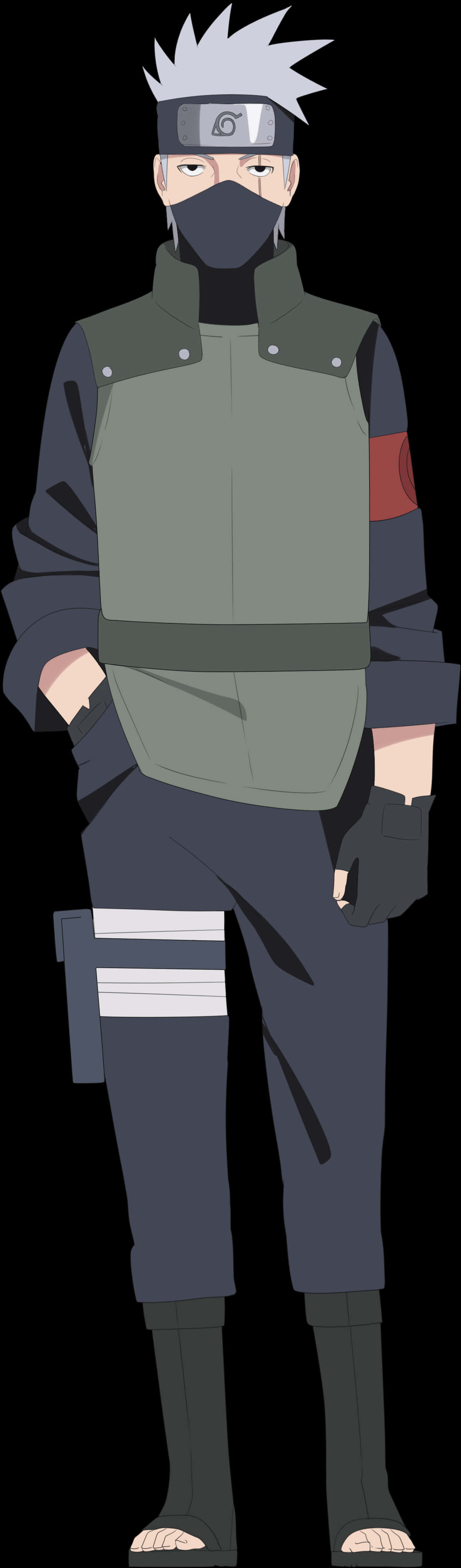 Kakashi Hatake Standing Pose PNG Image