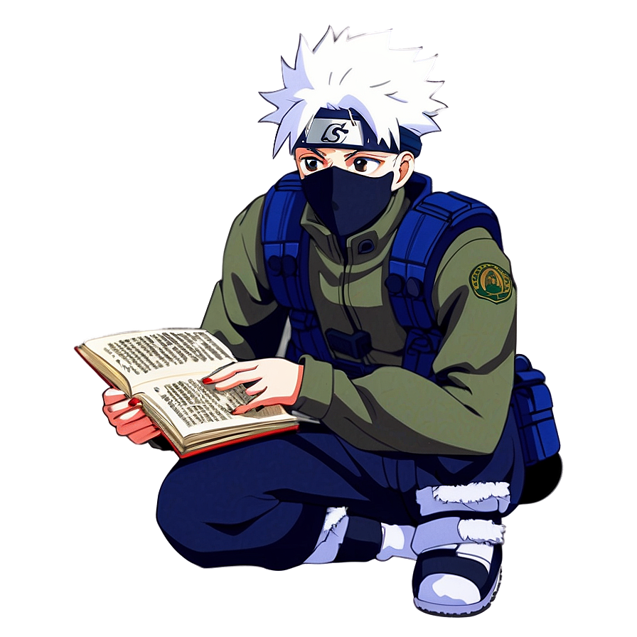 Kakashi Reading Icha Icha Png 25 PNG Image