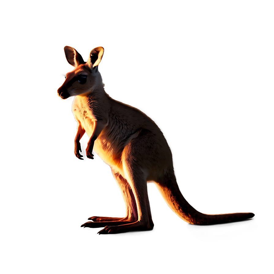 Kangaroo Jumping Silhouette Png Hgn83 PNG Image