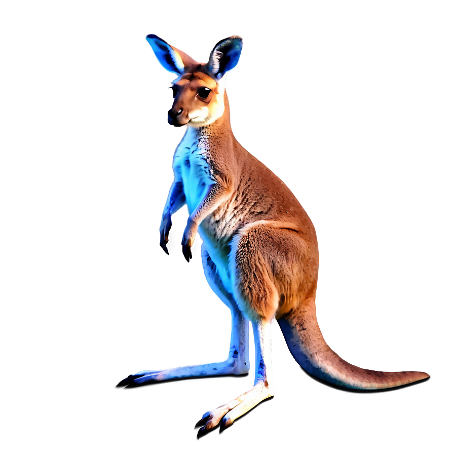 Kangaroo With Baby In Pouch Png 48 PNG Image