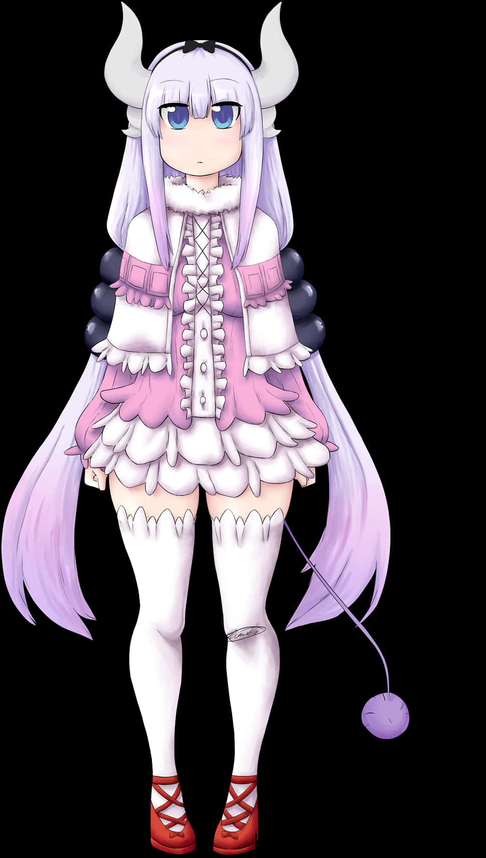 Kanna Kamui Anime Character PNG Image