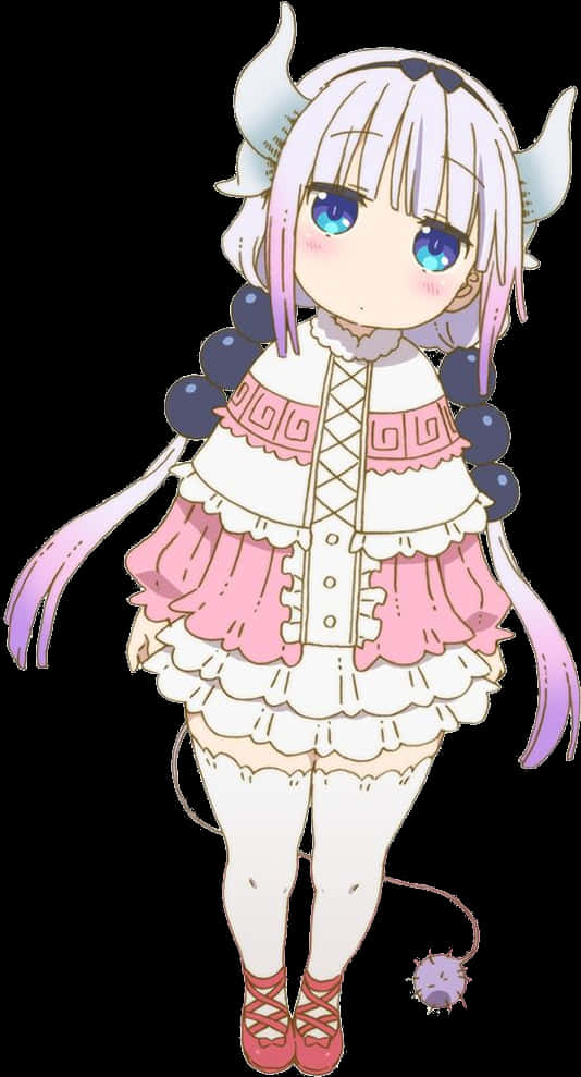 Kanna Kamui Anime Character PNG Image