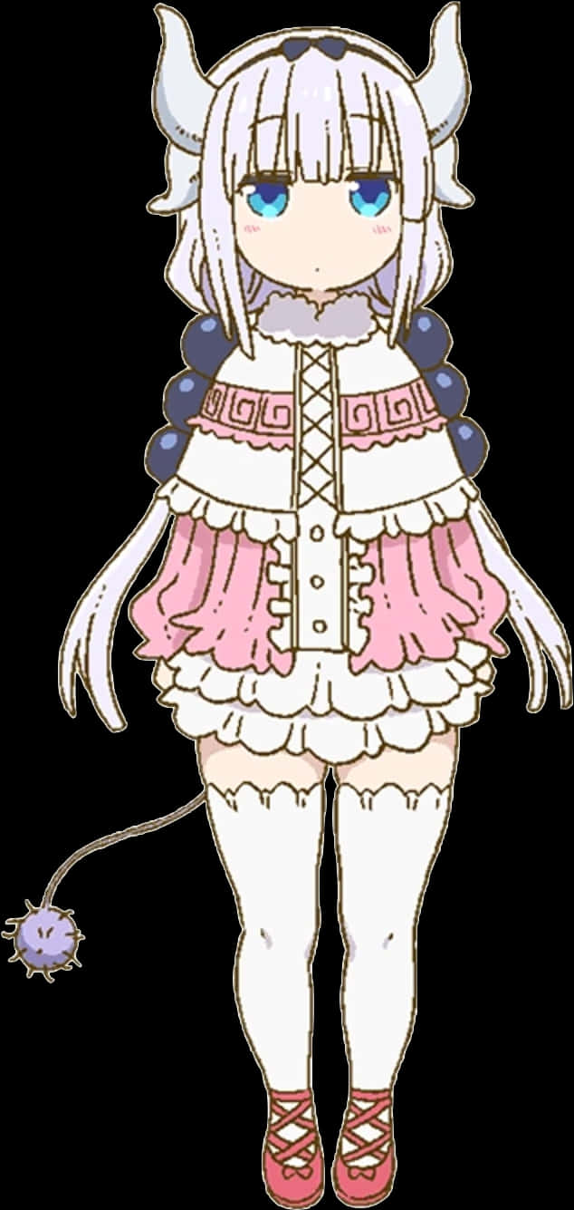 Kanna Kamui Anime Character PNG Image