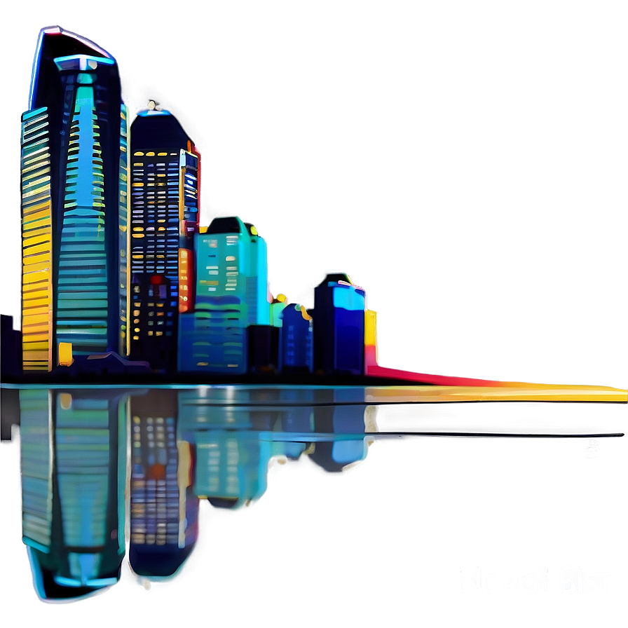 Kansas City Night Skyline Png Tns73 PNG Image