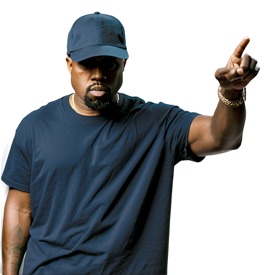 Kanye West In Hat Png Pma81 PNG Image