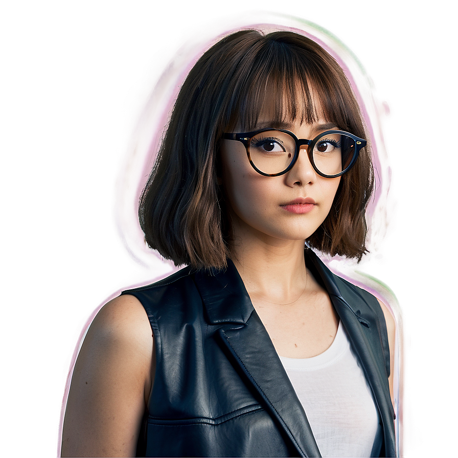 Karen Haircut With Glasses Png 98 PNG Image