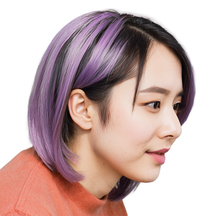 Karen Haircut With Side Part Png Apa40 PNG Image