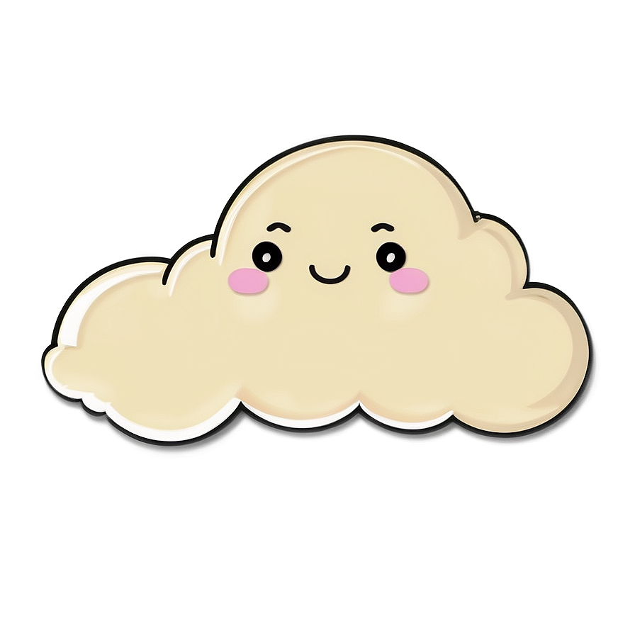 Kawaii Cloud Cartoon Png Mrr PNG Image