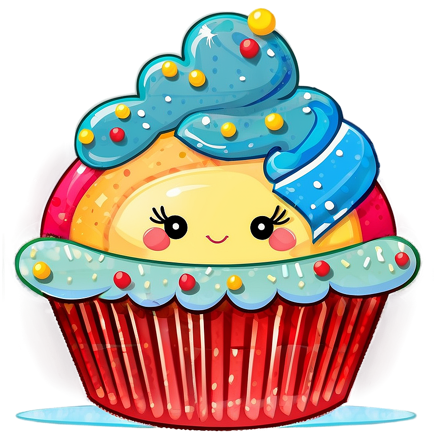 Kawaii Cupcake Designs Png Mvn46 PNG Image