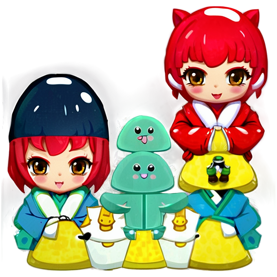 Kawaii Cute Character Png Qux PNG Image