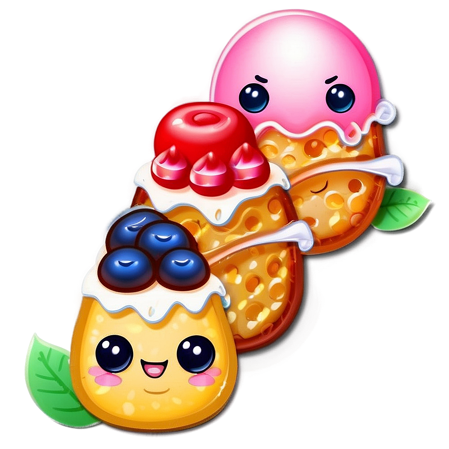 Kawaii Food Items Png 06252024 PNG Image