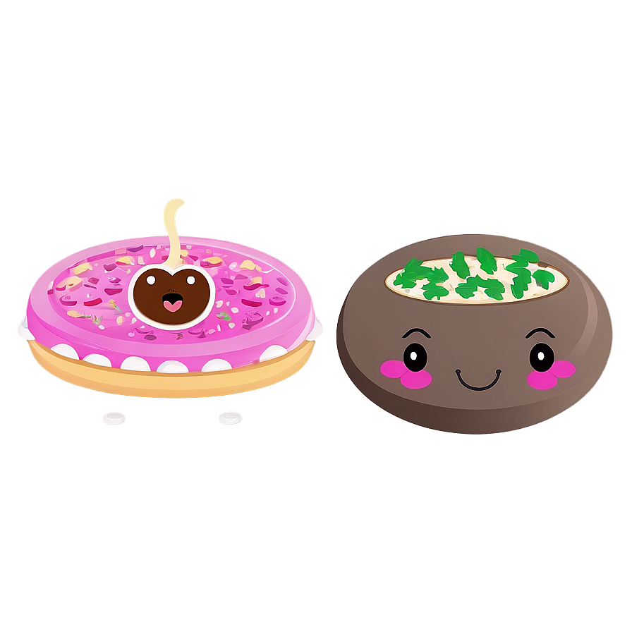 Kawaii Food Items Png 06252024 PNG Image