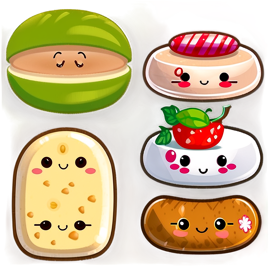 Kawaii Food Items Png Vng16 PNG Image