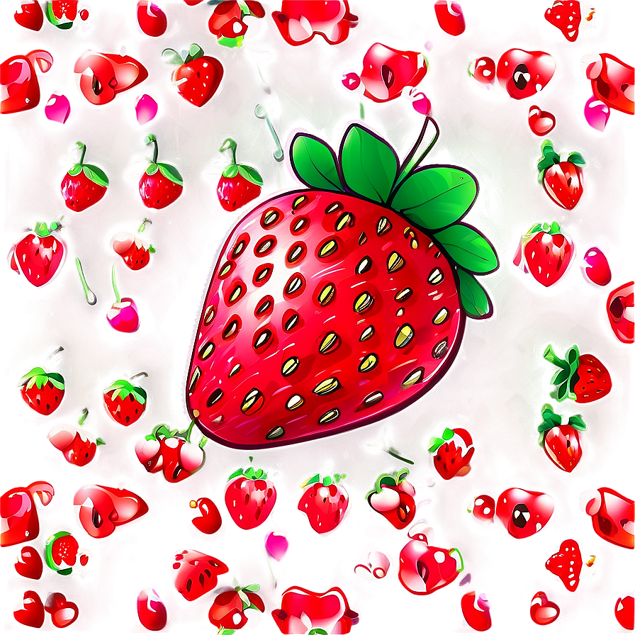 Kawaii Strawberry Art Png 67 PNG Image