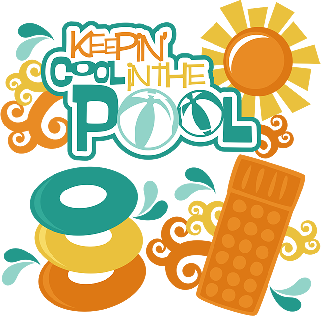 Keepin Coolinthe Pool Summer Vibes PNG Image