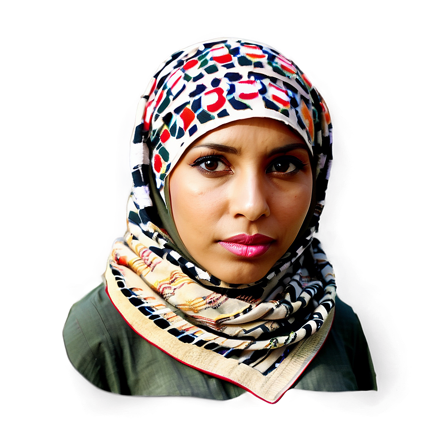 Keffiyeh Inspired Artwork Png Vov49 PNG Image