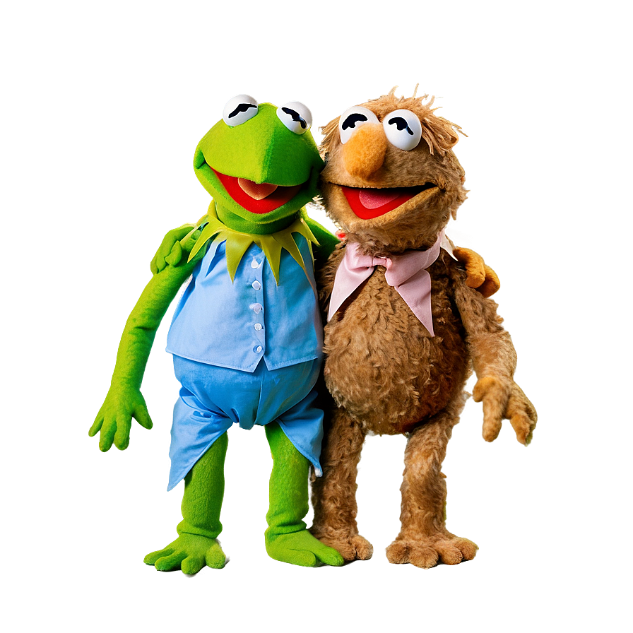 Kermit And Fozzie Bear Png 05232024 PNG Image