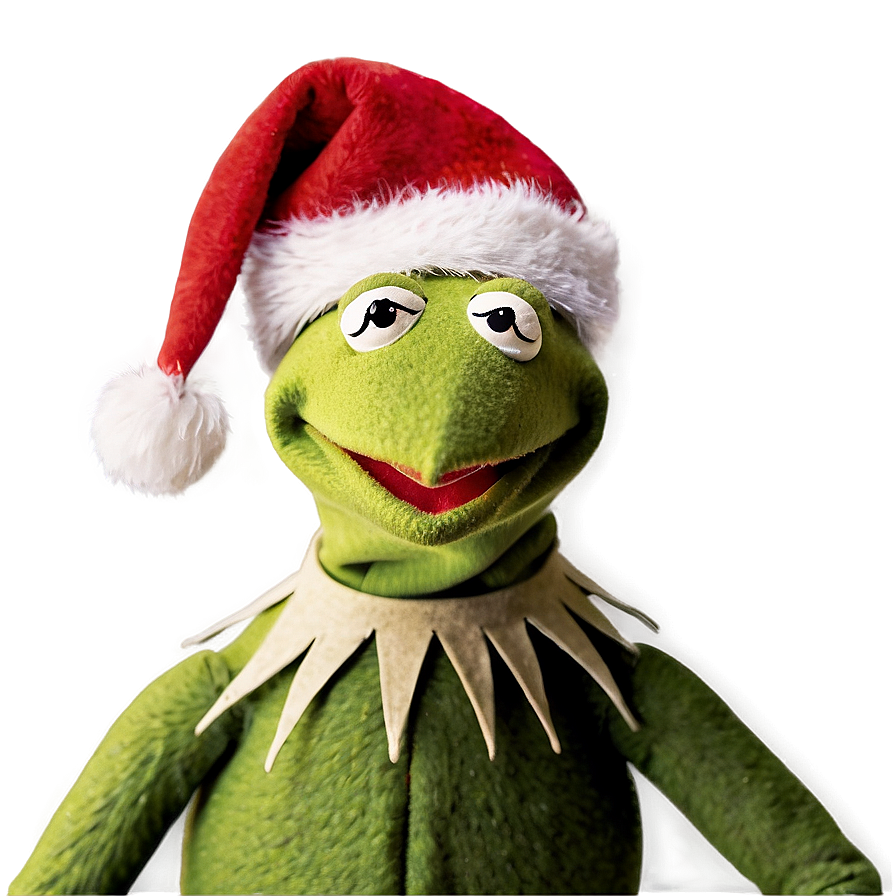 Kermit In Christmas Hat Png 05232024 PNG Image