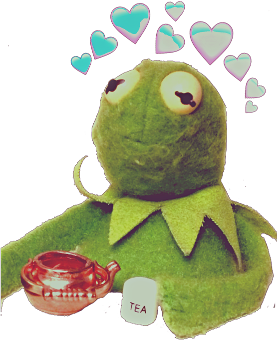 Kermit Love Tea Time PNG Image