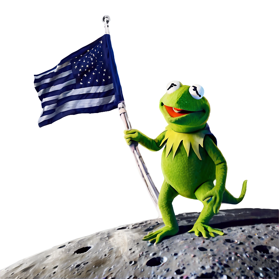 Kermit On The Moon Png 99 PNG Image