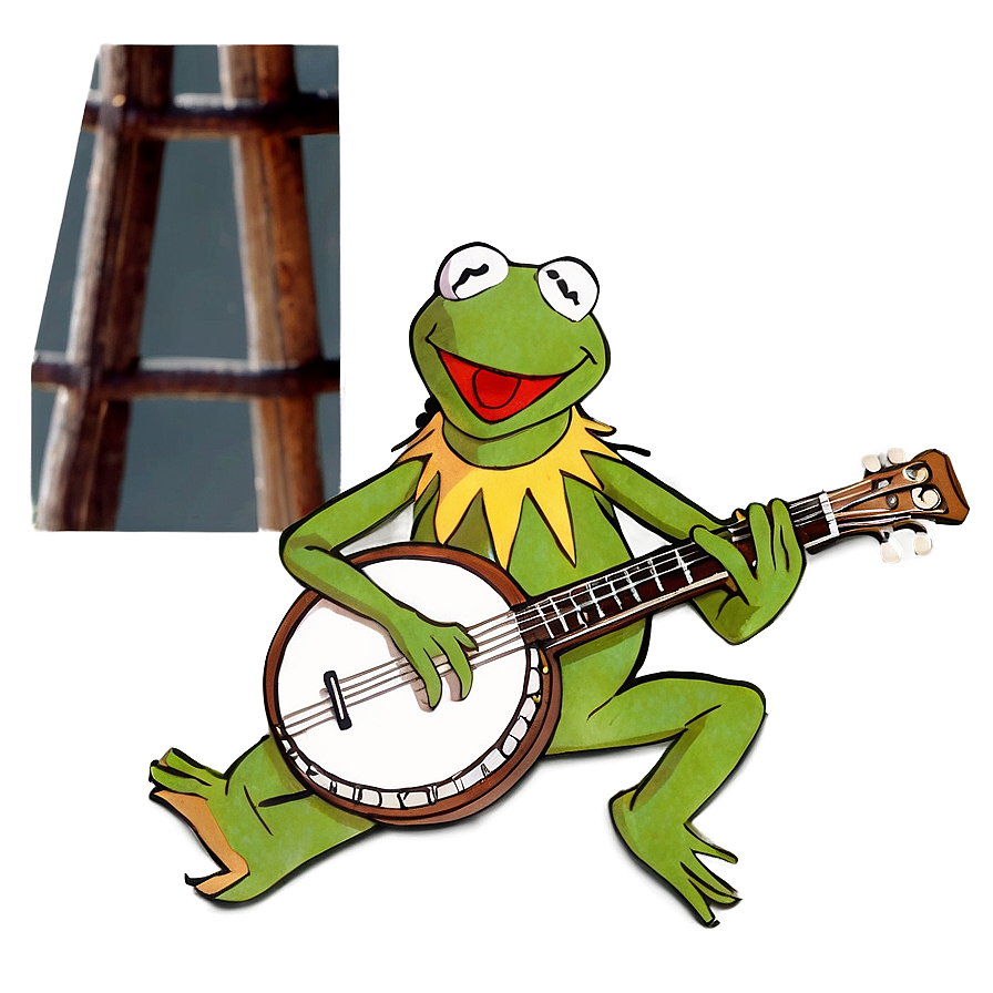 Kermit Playing Banjo Png Beq PNG Image