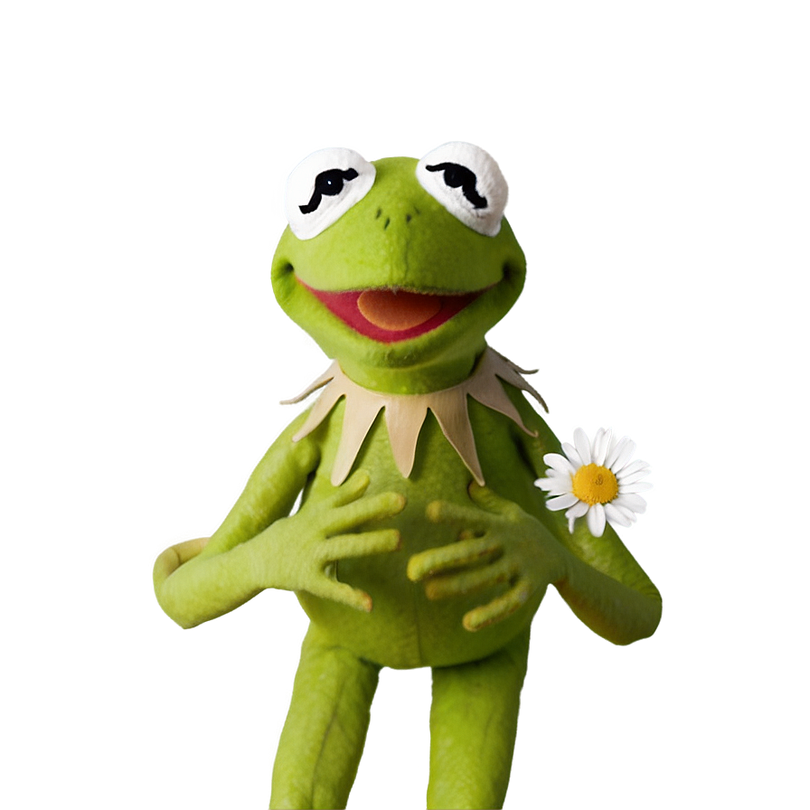 Kermit With Flowers Png 24 PNG Image