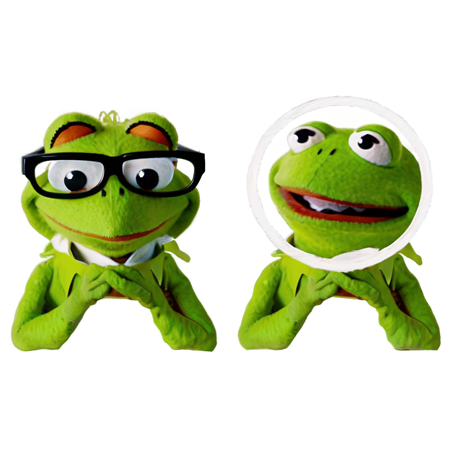 Kermit With Glasses Png 05232024 PNG Image