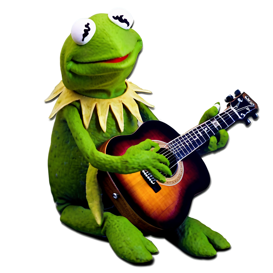 Kermit With Guitar Png Wgy35 PNG Image