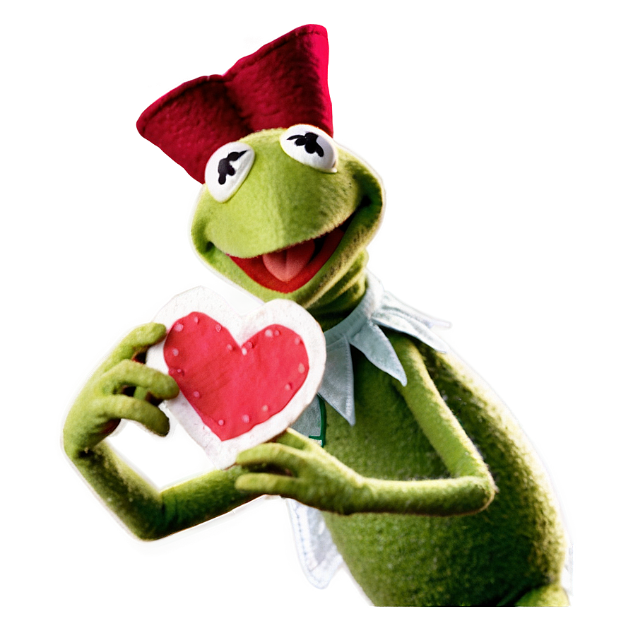 Kermit With Heart Png 05232024 PNG Image