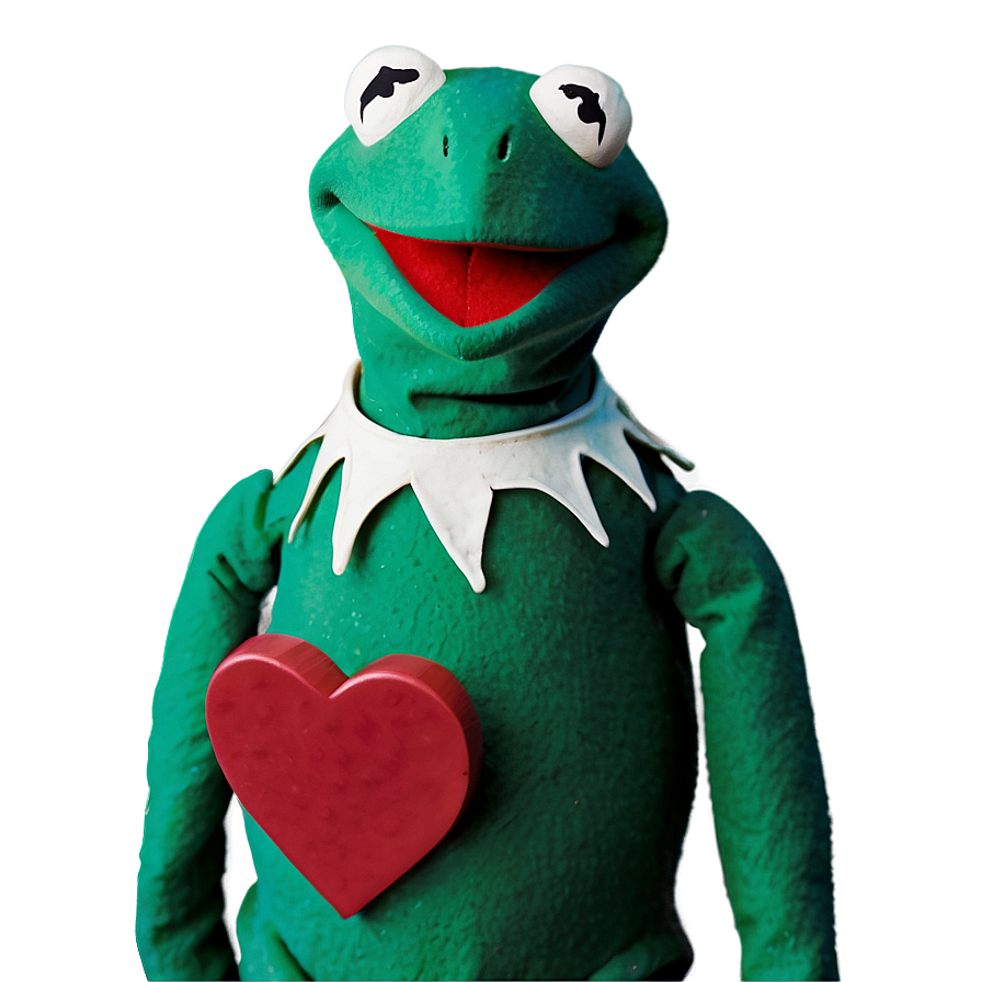 Kermit With Heart Png 10 PNG Image