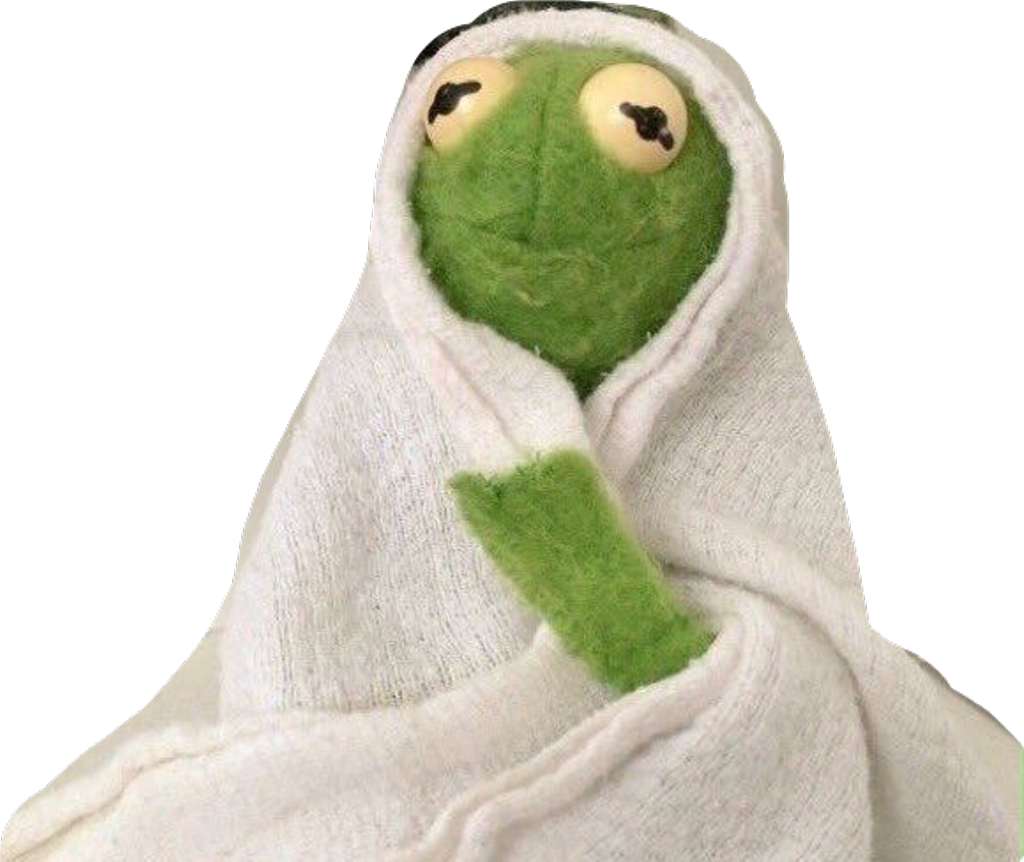 Kermit Wrappedin Blanket PNG Image