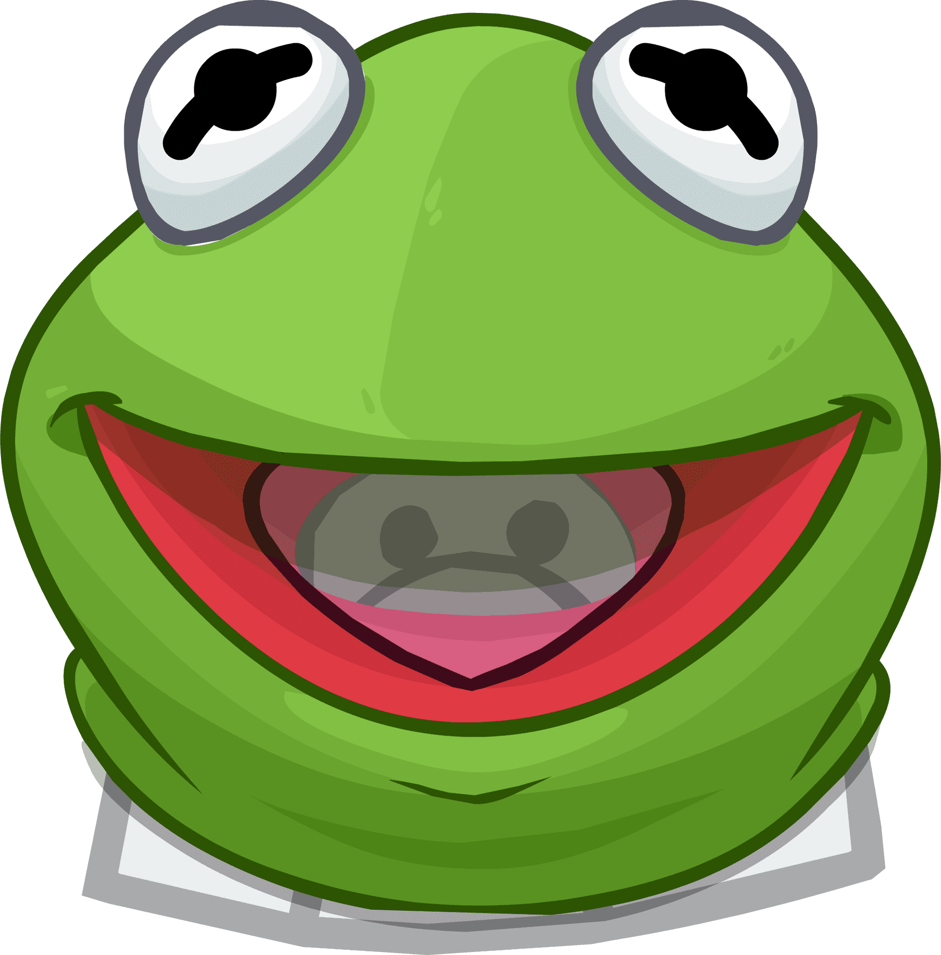 Kermitthe Frog Cartoon Portrait PNG Image