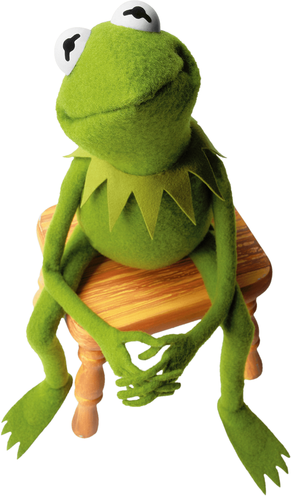 Kermitthe Frog Seated Pose PNG Image