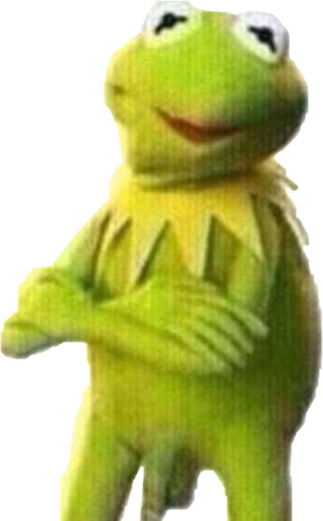 Kermitthe Frog Standing Pose PNG Image