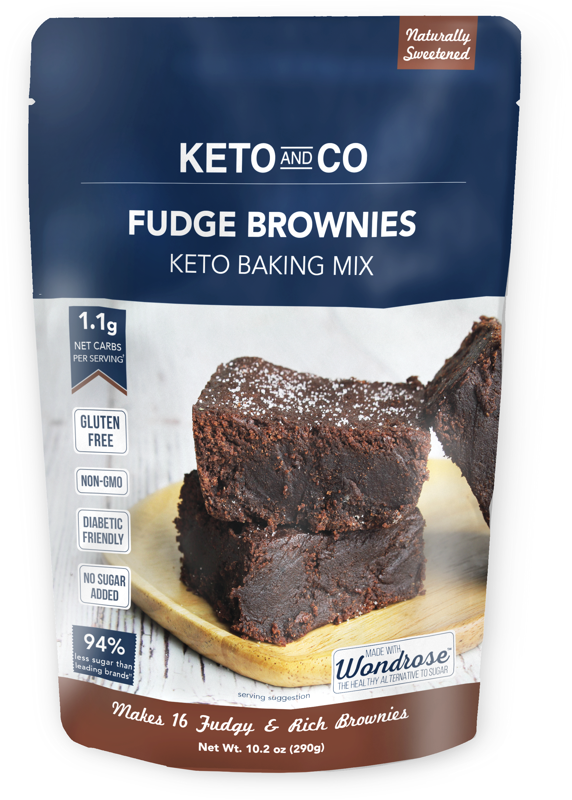 Keto Fudge Brownie Mix Package PNG Image