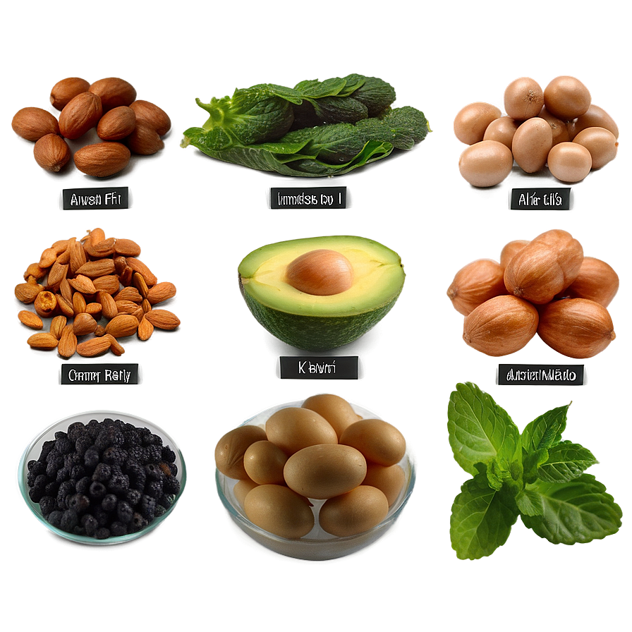 Keto Ingredients Png Mpc61 PNG Image