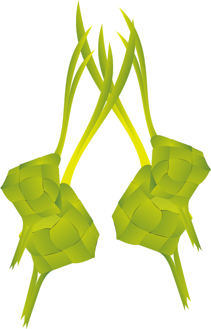 Ketupat Traditional Indonesian Rice Cakes PNG Image