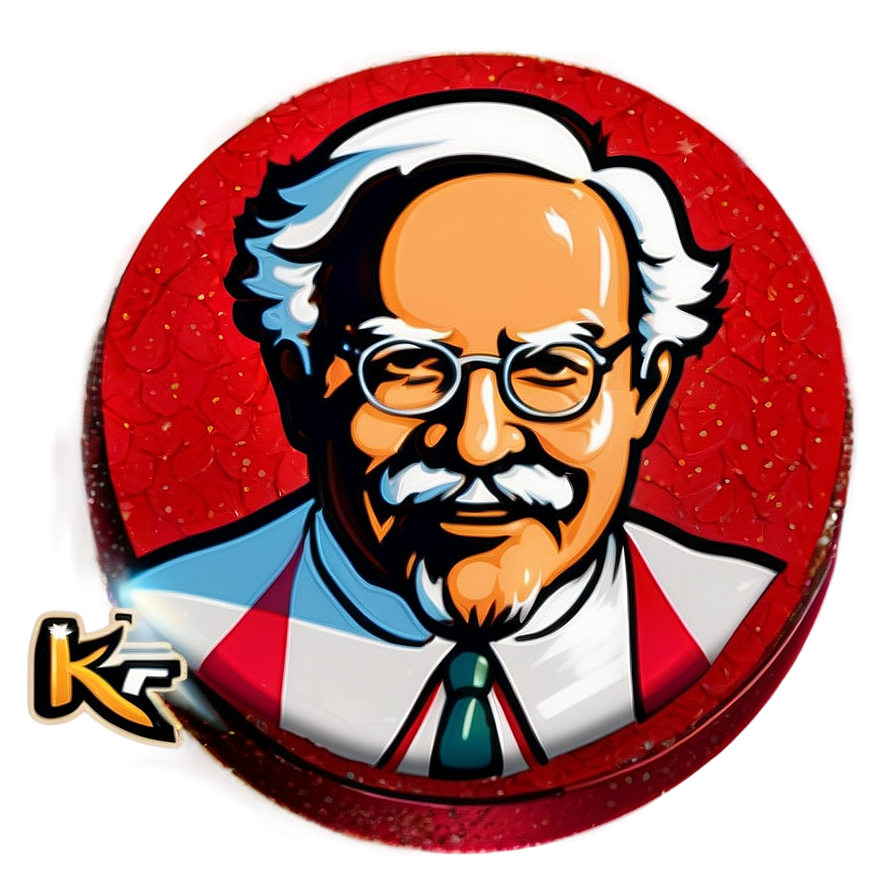 Kfc Logo With Glitter Png Jws PNG Image