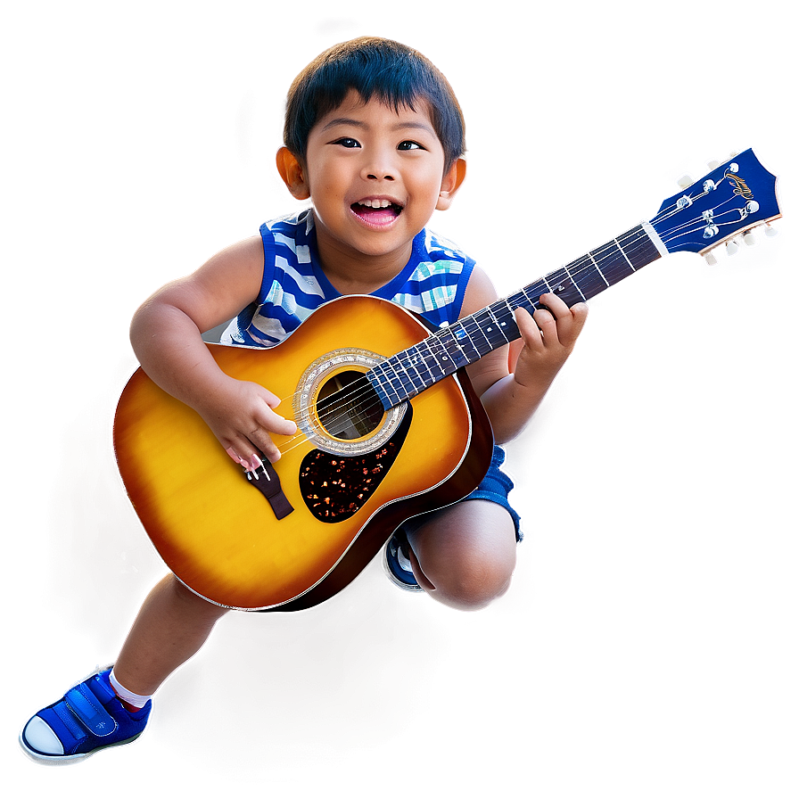 Kid Playing Guitar Png Nkf84 PNG Image