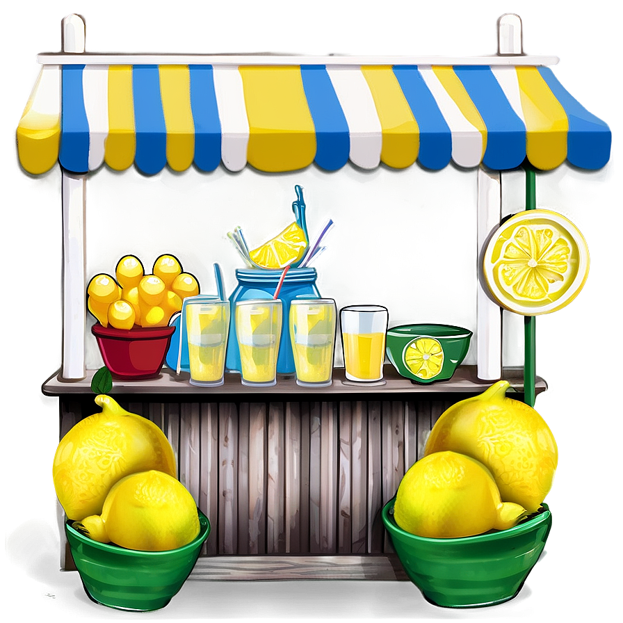 Kid's Lemonade Stand Png Aan PNG Image