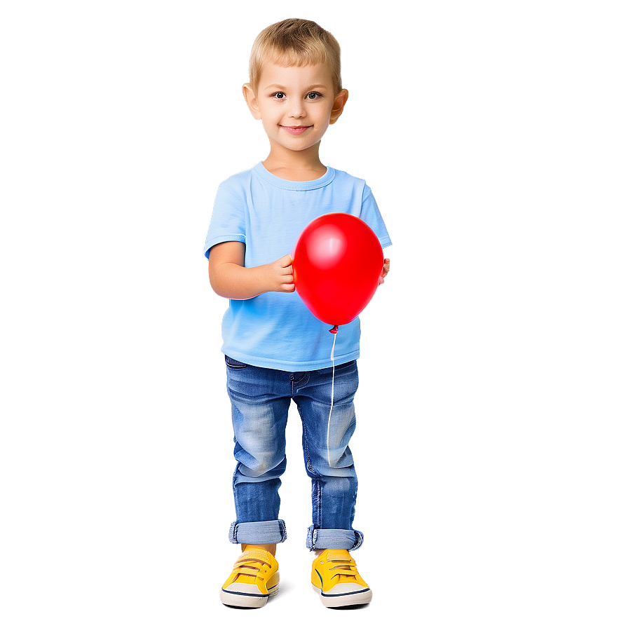 Kid With Balloon Png Oga PNG Image