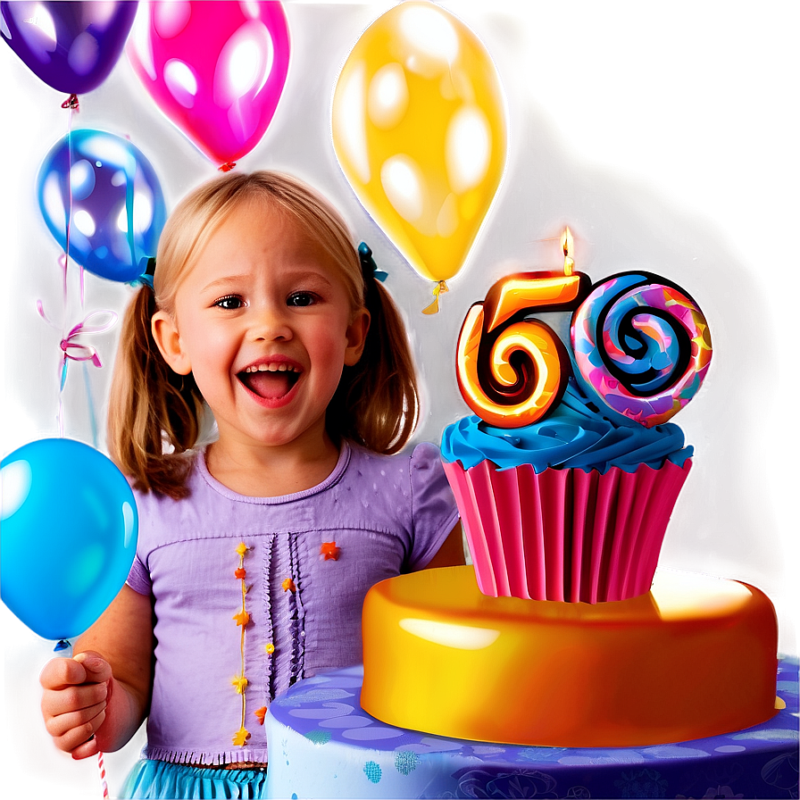 Kids Birthday Party Png Qda PNG Image