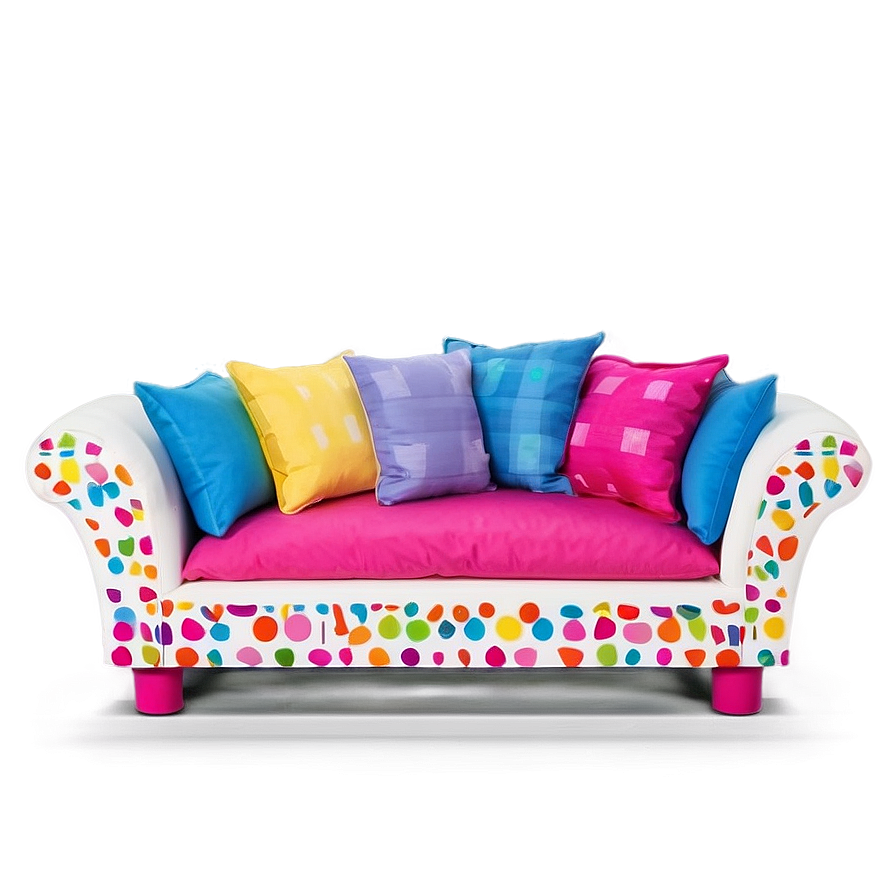 Kids Colorful Couch Png Ltb PNG Image