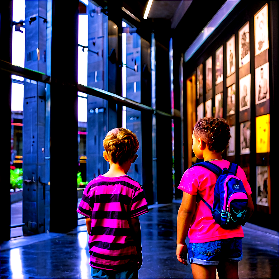 Kids Exploring A Museum Png Uoh PNG Image