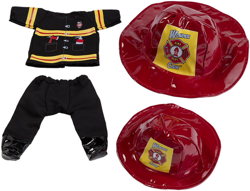 Kids Firefighter Costume Set PNG Image