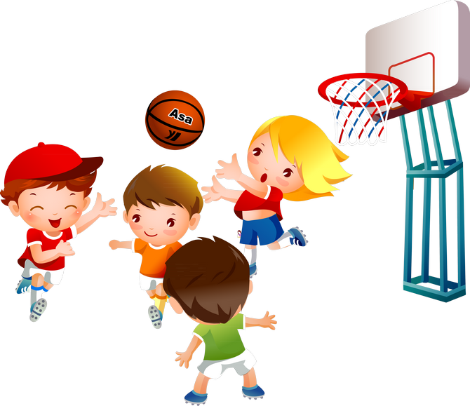 Kids_ Playing_ Basketball_ Clipart.png PNG Image